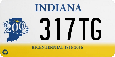 IN license plate 317TG