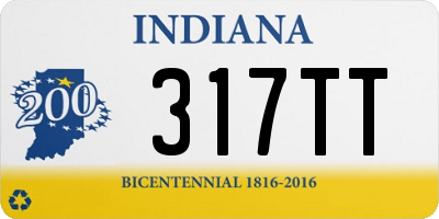 IN license plate 317TT