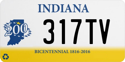 IN license plate 317TV