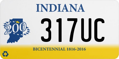 IN license plate 317UC