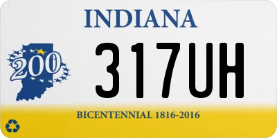 IN license plate 317UH