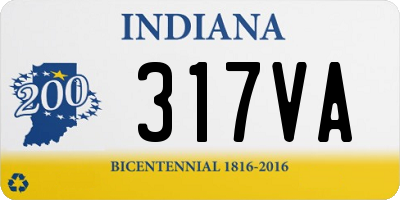 IN license plate 317VA