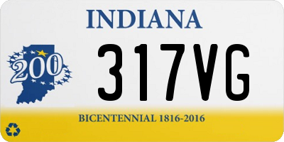 IN license plate 317VG