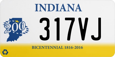 IN license plate 317VJ