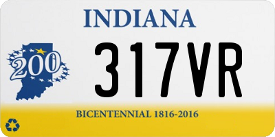 IN license plate 317VR