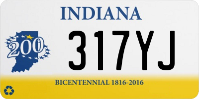 IN license plate 317YJ