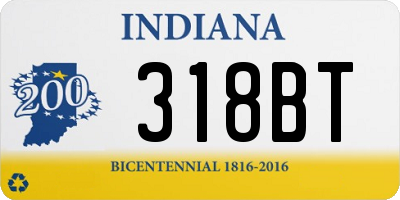 IN license plate 318BT
