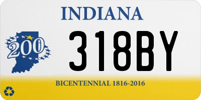 IN license plate 318BY
