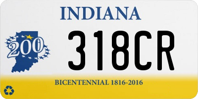 IN license plate 318CR