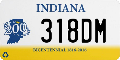 IN license plate 318DM