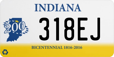 IN license plate 318EJ