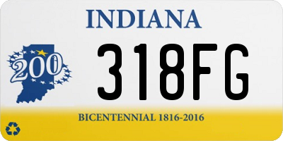 IN license plate 318FG