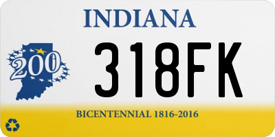 IN license plate 318FK