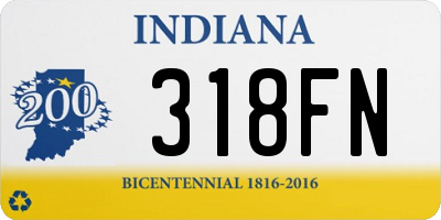 IN license plate 318FN