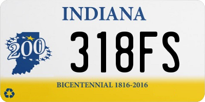 IN license plate 318FS