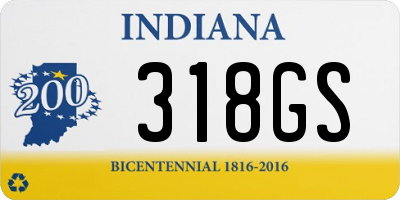 IN license plate 318GS