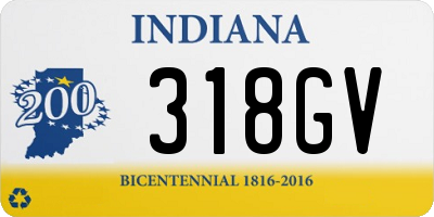 IN license plate 318GV