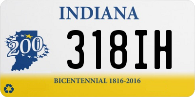 IN license plate 318IH