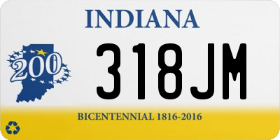 IN license plate 318JM