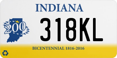 IN license plate 318KL