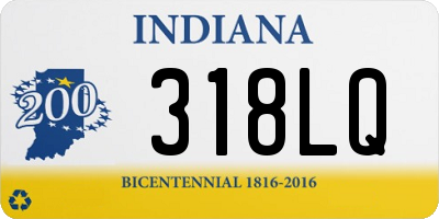 IN license plate 318LQ