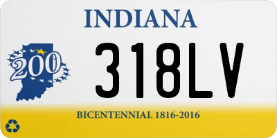 IN license plate 318LV