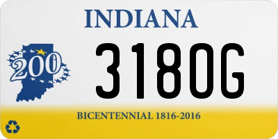 IN license plate 318OG