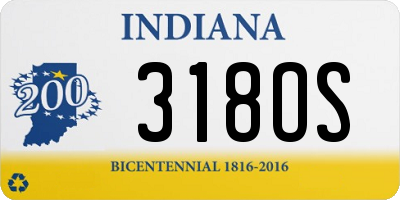 IN license plate 318OS