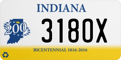 IN license plate 318OX