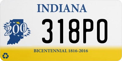 IN license plate 318PO