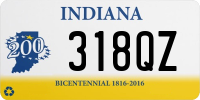 IN license plate 318QZ