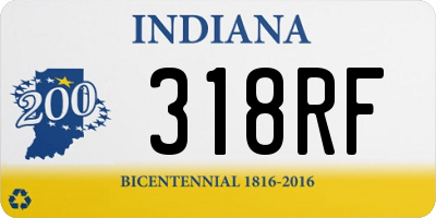 IN license plate 318RF