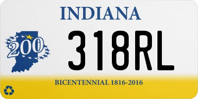 IN license plate 318RL
