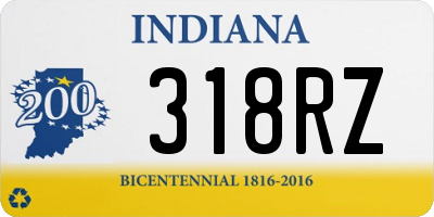 IN license plate 318RZ