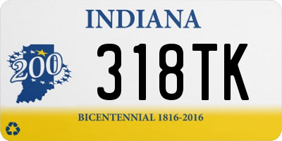 IN license plate 318TK