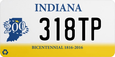 IN license plate 318TP