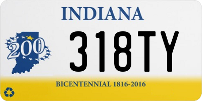 IN license plate 318TY