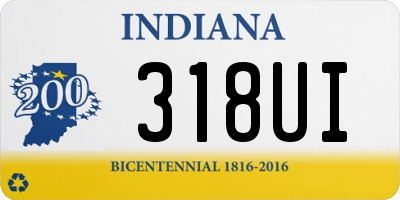 IN license plate 318UI