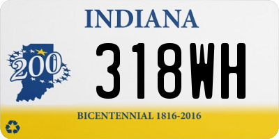 IN license plate 318WH