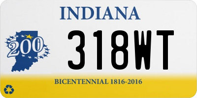 IN license plate 318WT