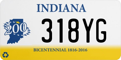 IN license plate 318YG