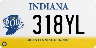 IN license plate 318YL