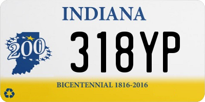 IN license plate 318YP