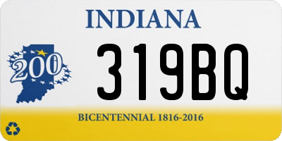 IN license plate 319BQ