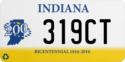 IN license plate 319CT