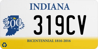 IN license plate 319CV