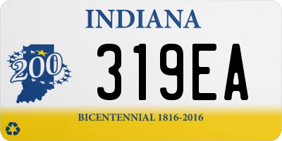 IN license plate 319EA