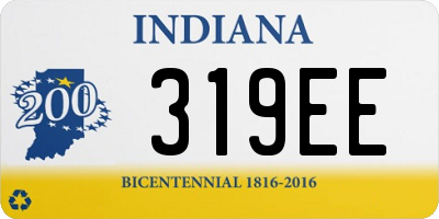 IN license plate 319EE