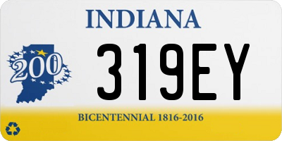 IN license plate 319EY