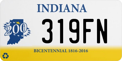 IN license plate 319FN